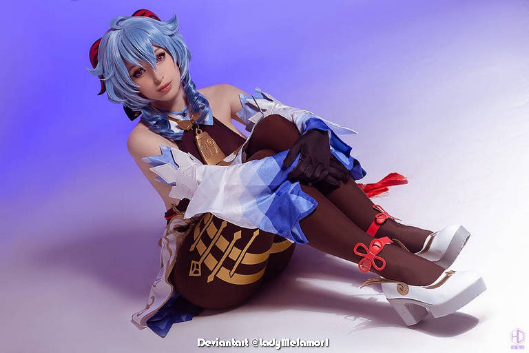 Genshin Impact - Ganyu (Plenilune Gaze) (Frostdew Trail) Cosplay - character photo