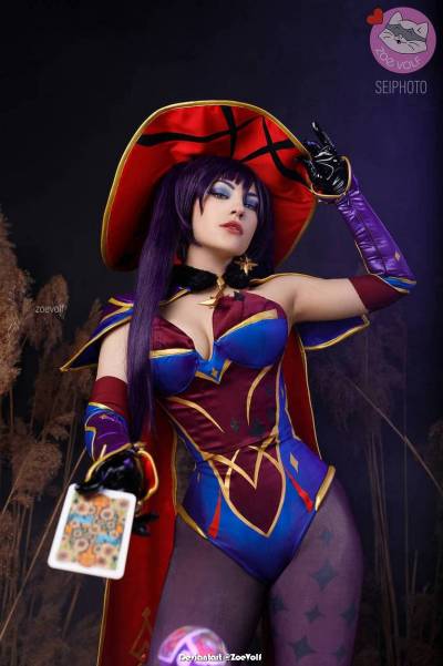 Genshin Impact - Mona (Astral Reflection) (Flowing Fate) Cosplay