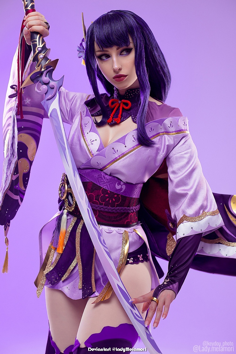 Genshin Impact - Raiden Shogun (Narukamis Law) Cosplay - inspired capture