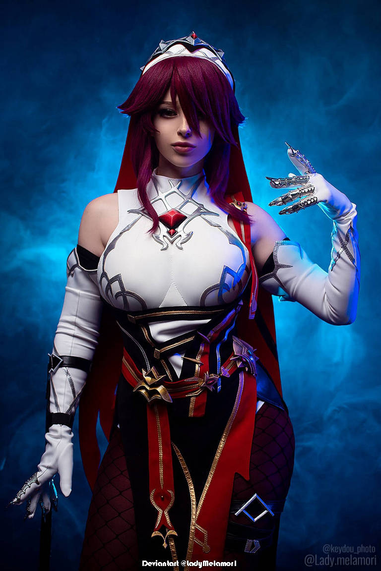 Genshin Impact - Rosaria (Thorny Benevolence) (Executors Thorns) Cosplay - expressive portrait