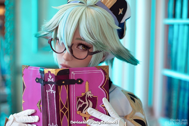 Genshin Impact Sucrose Harmless Sweetie Germinating Wind Cosplay 12