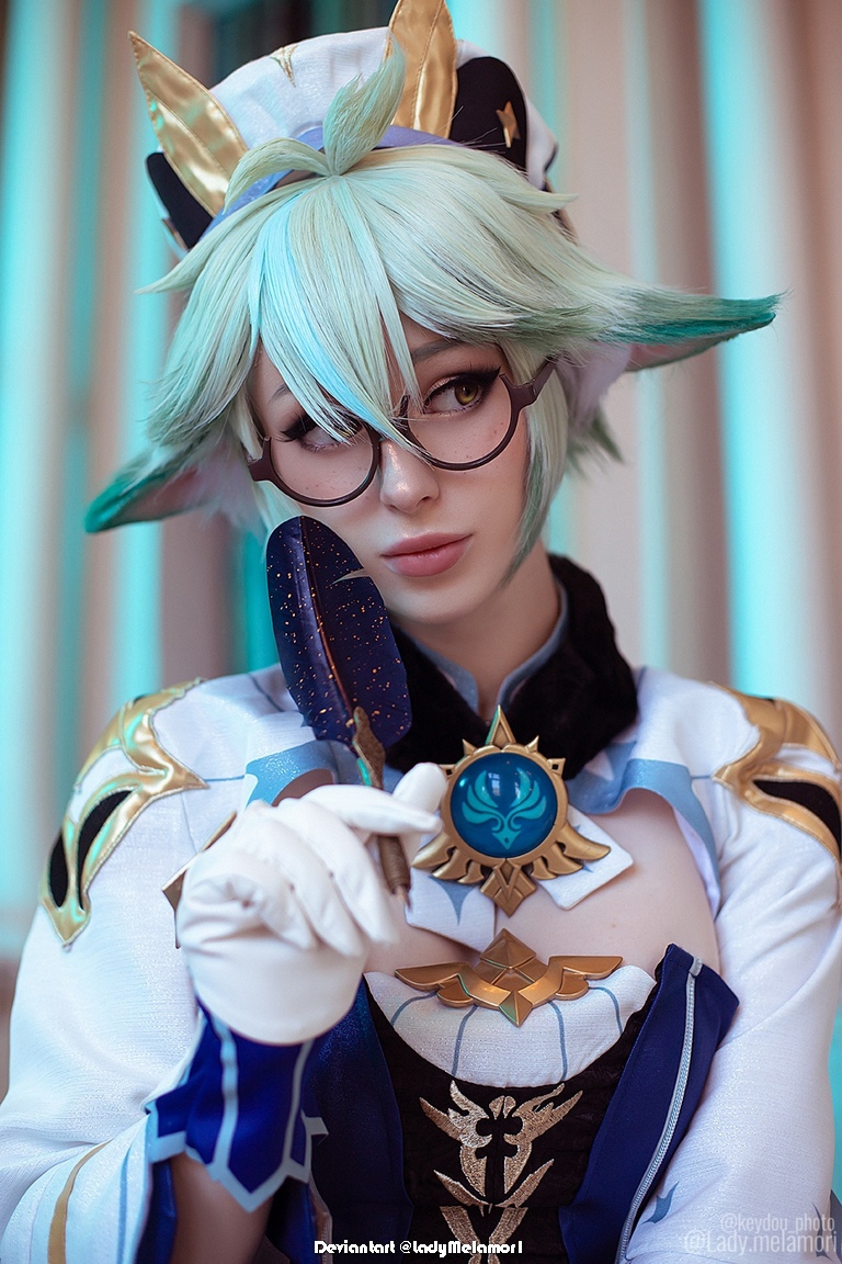 Genshin Impact Sucrose Harmless Sweetie Germinating Wind Cosplay 17