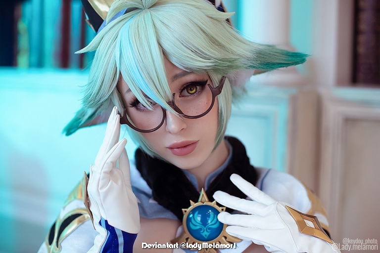 Genshin Impact Sucrose Harmless Sweetie Germinating Wind Cosplay 2