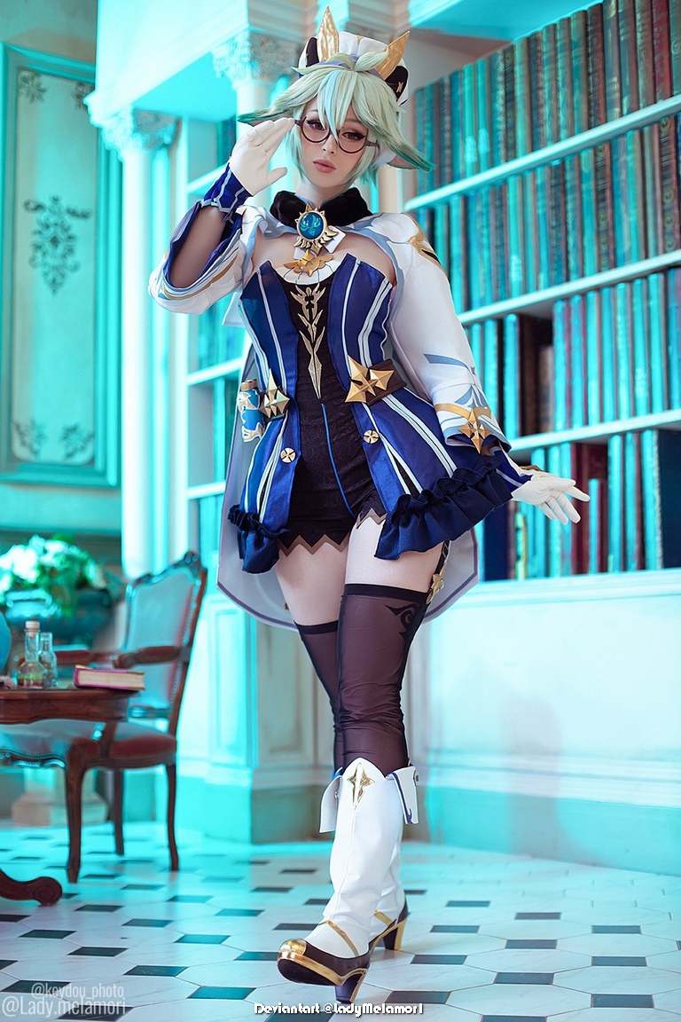 Genshin Impact Sucrose Harmless Sweetie Germinating Wind Cosplay 3