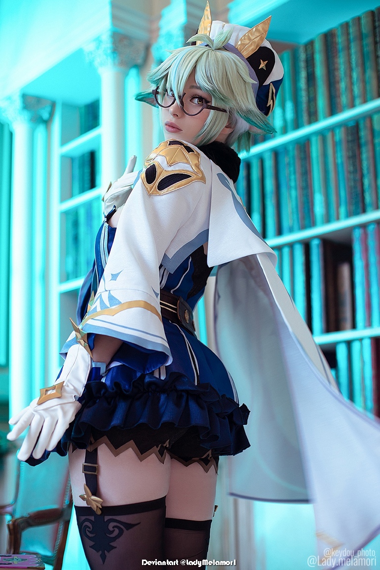 Genshin Impact Sucrose Harmless Sweetie Germinating Wind Cosplay 5