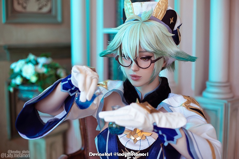 Genshin Impact Sucrose Harmless Sweetie Germinating Wind Cosplay 6