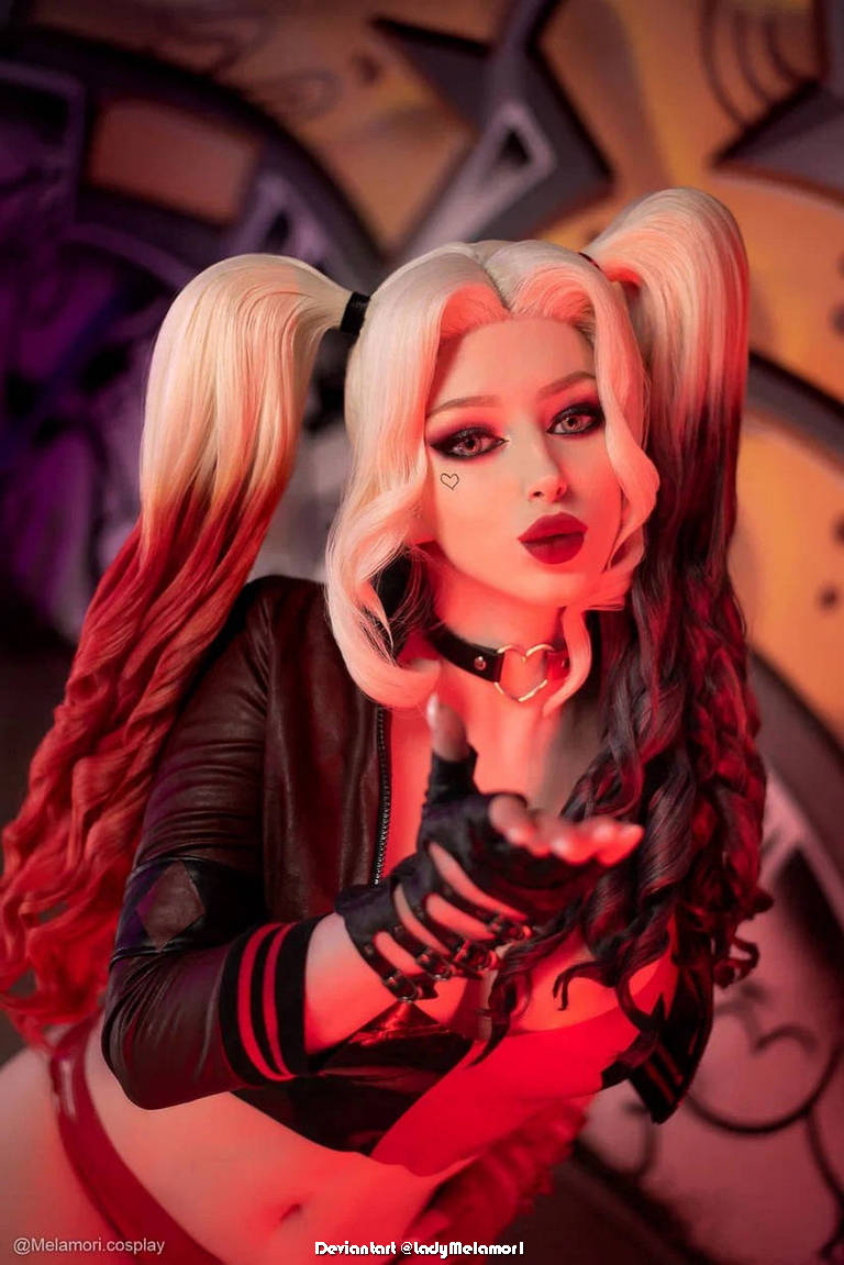 Harley Quinn (TV Series) - Harley Quinn (Harleen Frances Quinzel) (Lingerie) Cosplay - sophisticated portrait Harley Quinn (TV Series) - Harley Quinn (Harleen Frances Quinzel) (Lingerie) Cosplay - sophisticated portrait