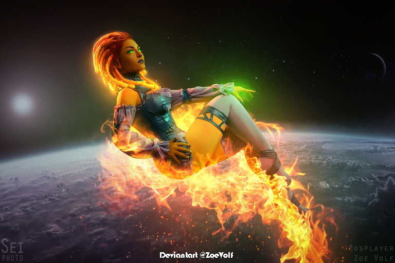 Injustice 2 Starfire Koriandr Cosplay 9