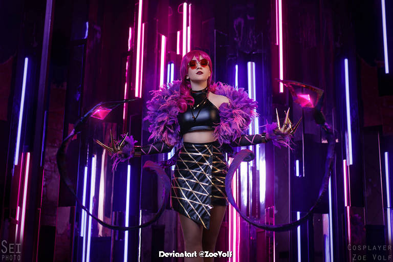 League of Legends - Evelynn (Agonys Embrace) (KDA) Cosplay - full body port. League of Legends - Evelynn (Agonys Embrace) (KDA) Cosplay - full body port.