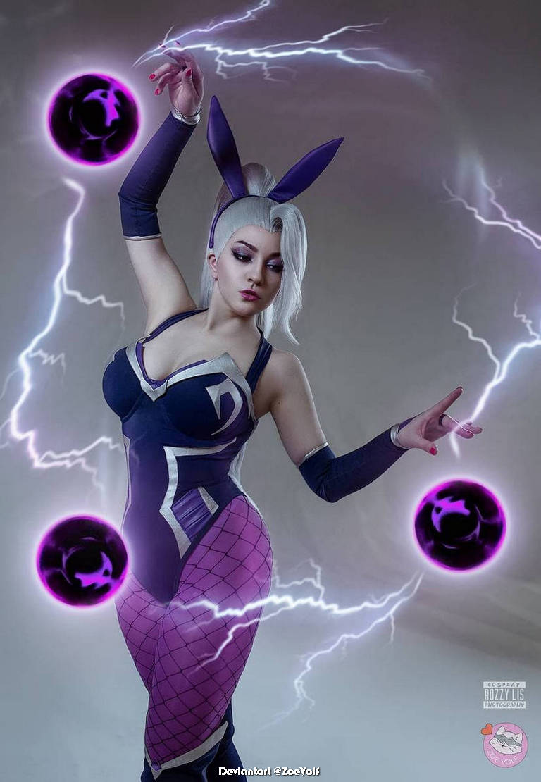 League of Legends - Syndra (The Dark Sovereign) (Bunny) Cosplay - artistic framing