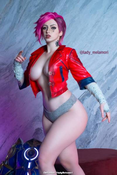 League of Legends - Vi (Violet) (The Piltover Enforcer) (Arcane Undercity) (Lingerie) Cosplay