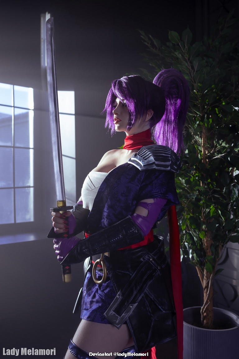 Marvel Rivals - Psylocke (Sai) Cosplay - artistic framing portrait