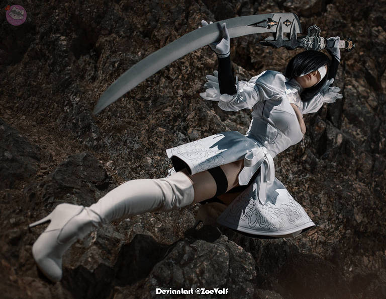 NieR AutomatA - 2B (YoRHa No.2 Type-B) (Concept) Cosplay - refined study