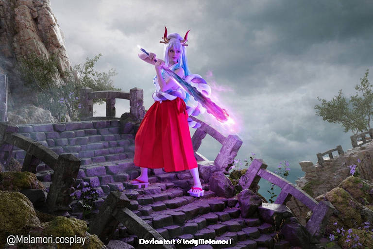 One Piece Yamato Kozuki Oden Oni Princess Cosplay 7