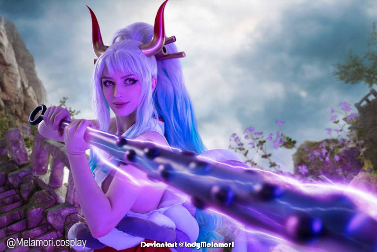 One Piece Yamato Kozuki Oden Oni Princess Cosplay 8