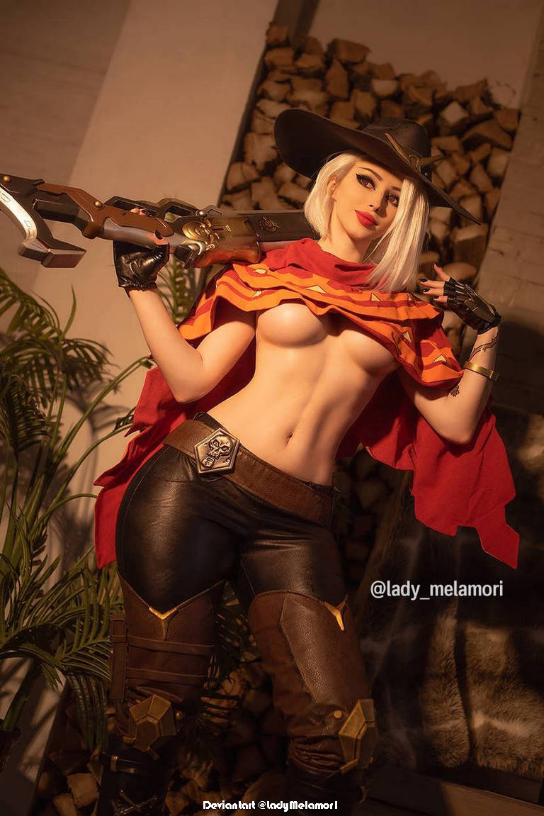 Overwatch Ashe Elizabeth Caledonia Calamity Ashe Lingerie Cosplay