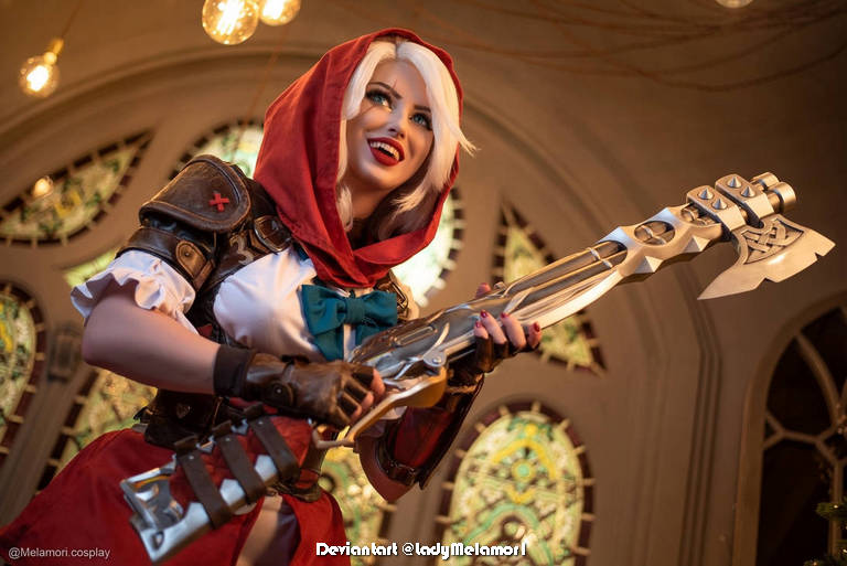 Overwatch Ashe Elizabeth Caledonia Calamity Ashe Little Red Cosplay 2