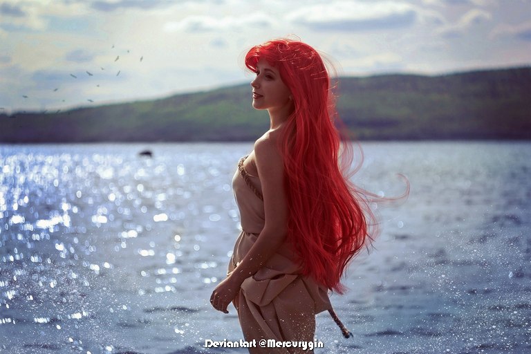 The Little Mermaid - Ariel Cosplay - artistic framing portrait