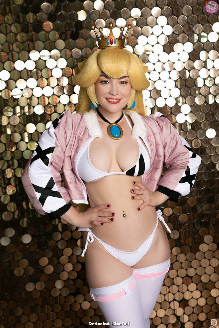 The Super Mario Bros. Movie Princess Peach Toadstool Lingerie Cosplay 2 1