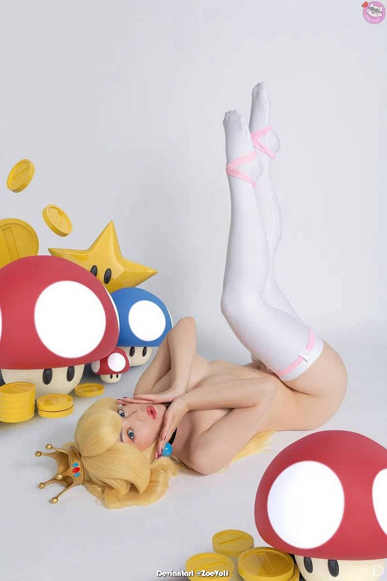 The Super Mario Bros. Movie Princess Peach Toadstool Lingerie Cosplay 3 1