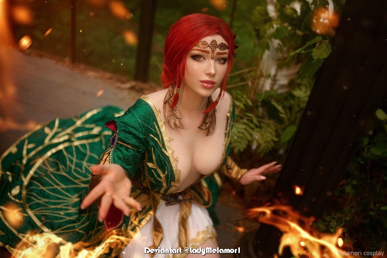 The Witcher 3 - Wild Hunt - Triss Merigold (Fourteenth of the Hill) (Alternative) Cosplay - body photo