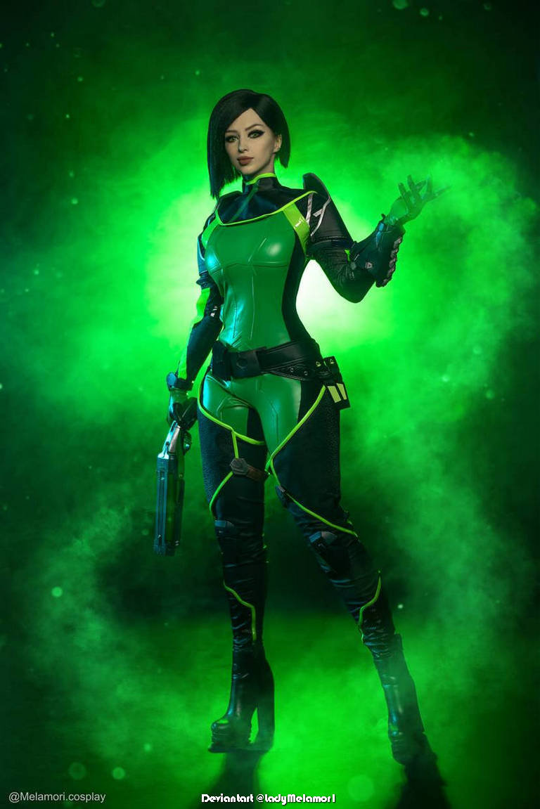 Valorant - Sabine Callas (Viper) Cosplay - character recreation portrait