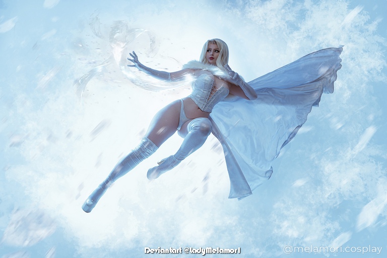 X-Men - Emma Grace Frost (White Queen) Cosplay - artistic composition