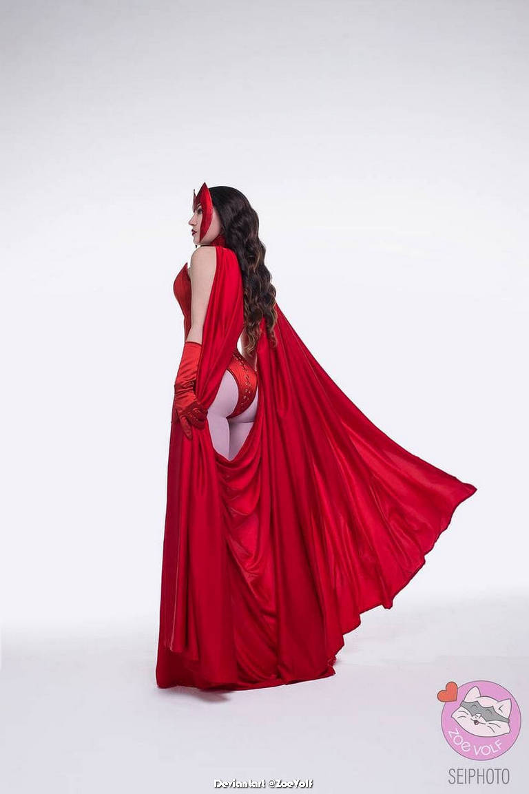 X Men Wanda Django Maximoff Scarlet Witch Cosplay 2