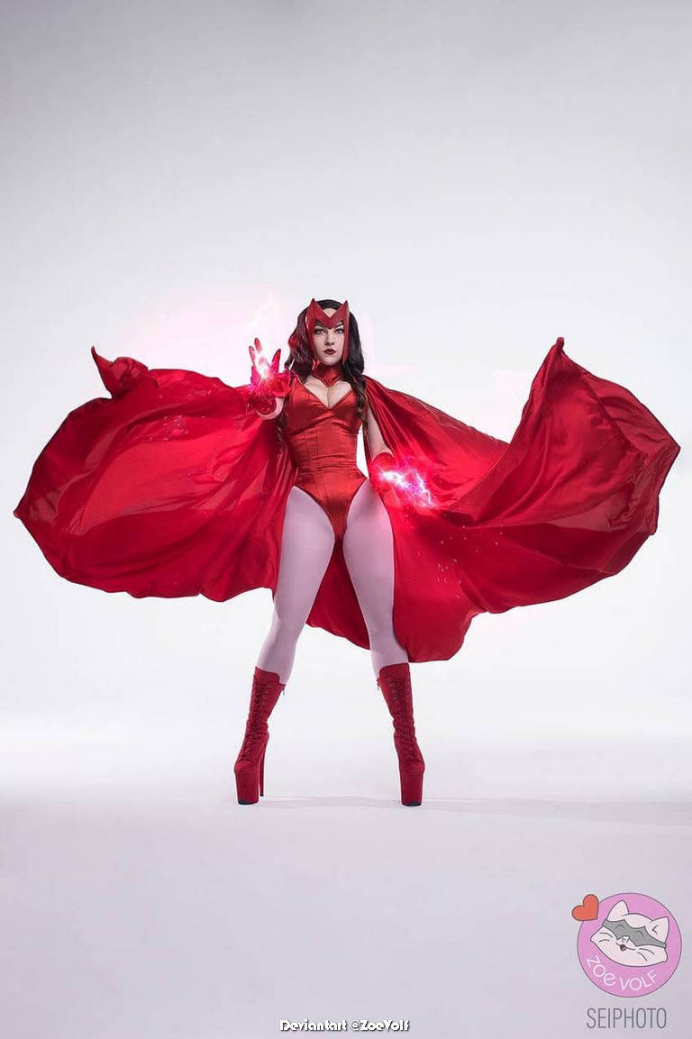 X Men Wanda Django Maximoff Scarlet Witch Cosplay 3