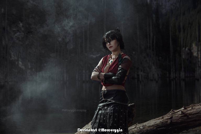 Dragon Age - Origins - Morrigan (Witch of the Wilds) Cosplay - mature capture