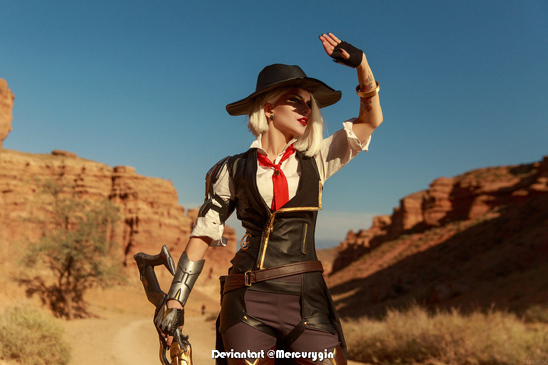 Overwatch Ashe Elizabeth Caledonia Calamity Ashe Cosplay 6
