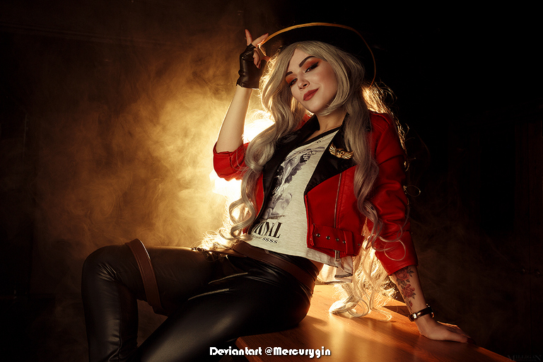 Overwatch - Ashe (Elizabeth Caledonia Calamity Ashe) (Deadlock) Cosplay - recreation