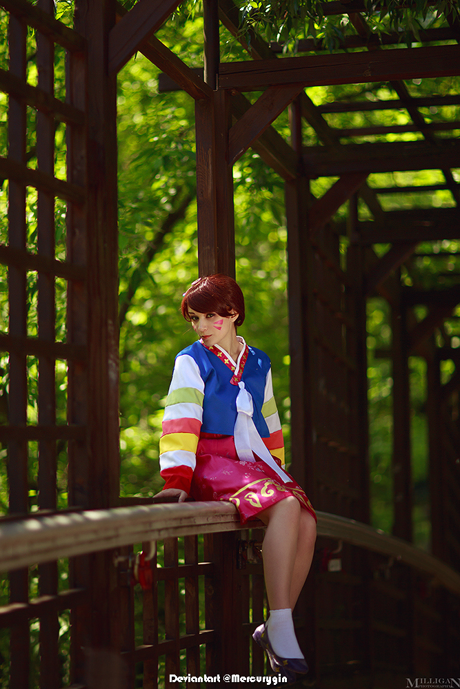 Overwatch - D.VA (Hana Song) (Waveracer) Cosplay - portrait photo Overwatch - D.VA (Hana Song) (Waveracer) Cosplay - portrait photo