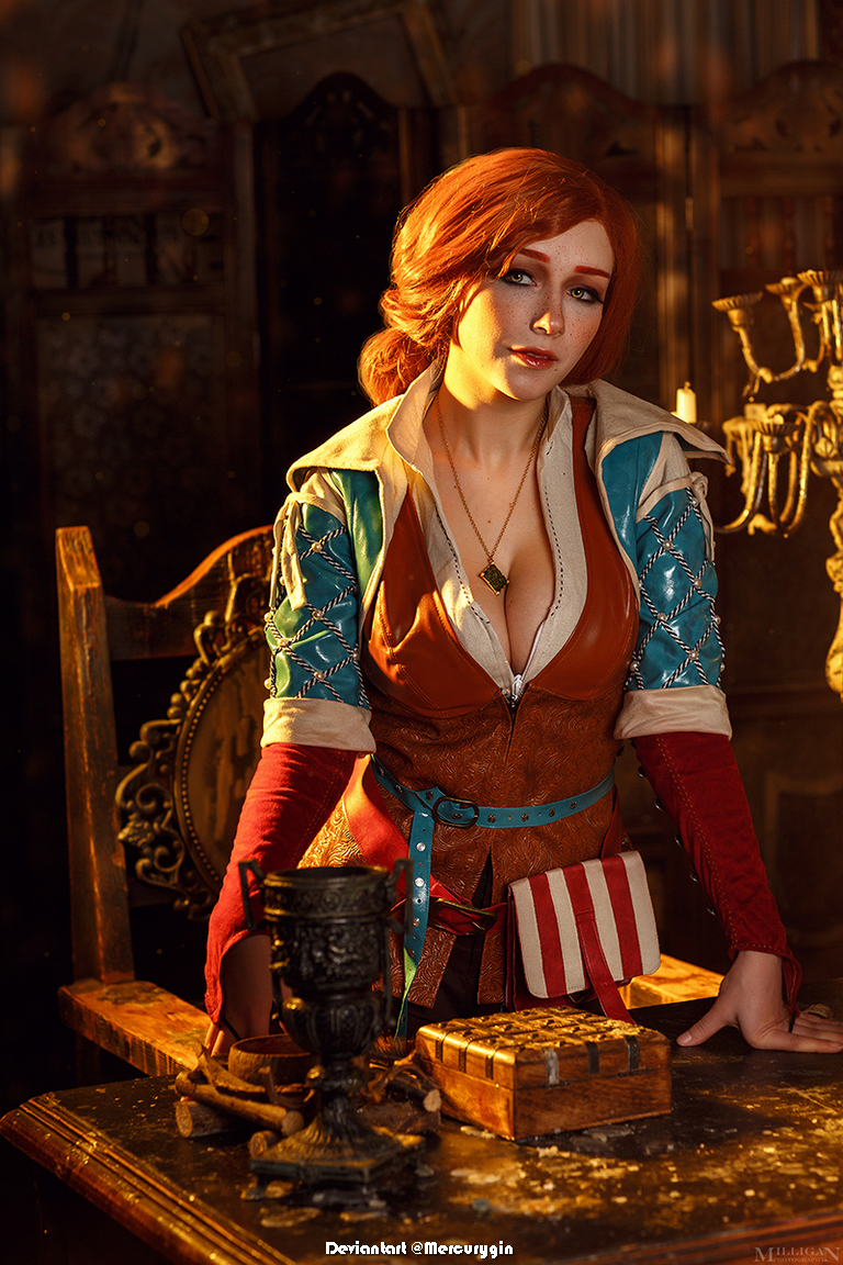 The Witcher 3 - Wild Hunt - Triss Merigold (Fourteenth of the Hill) Cosplay - authentic view