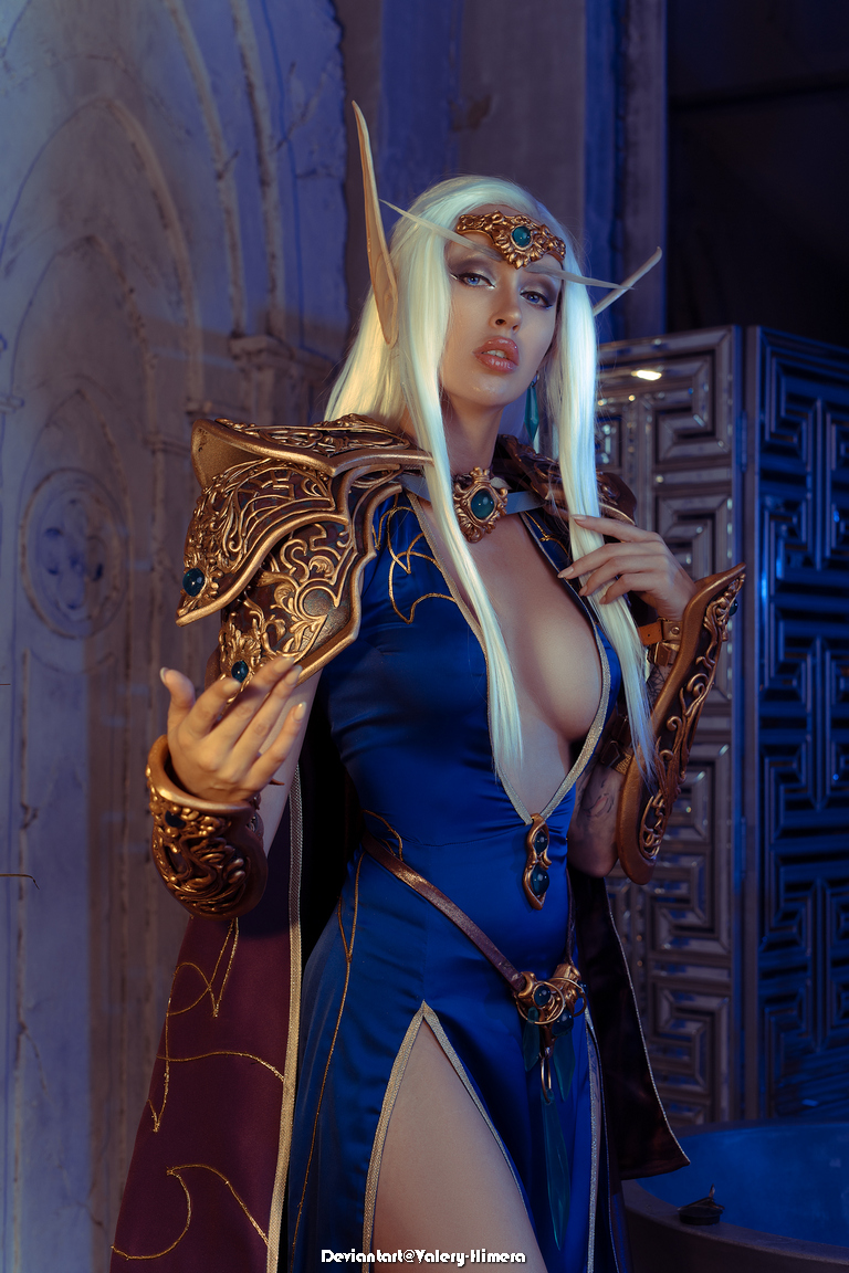 World of Warcraft Shadowlands High elf Quel dorei Mage Cosplay 3