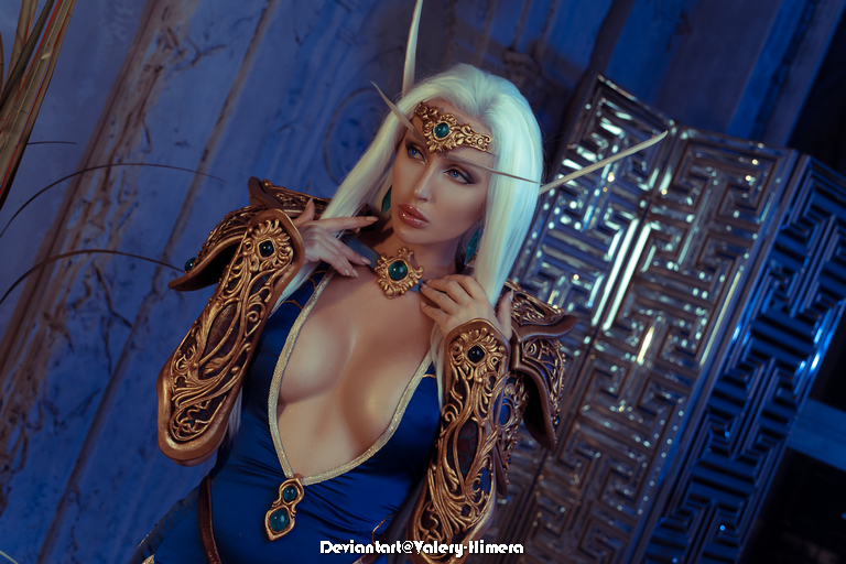 World of Warcraft Shadowlands High elf Quel dorei Mage Cosplay 6