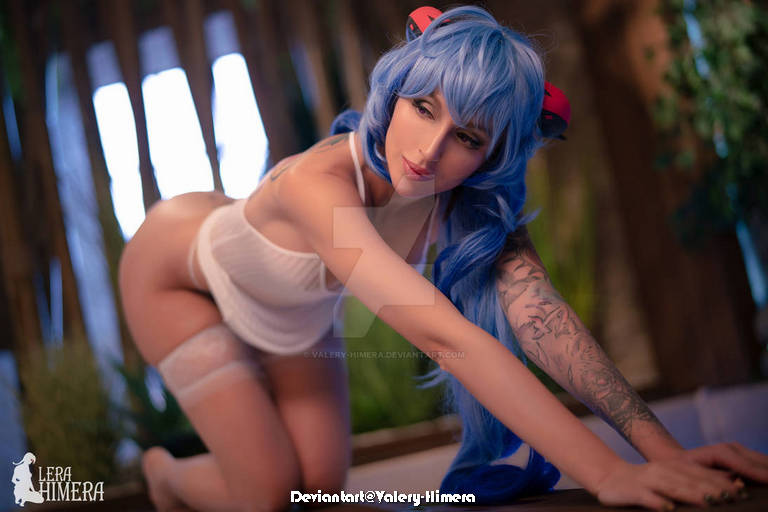 Genshin Impact - Ganyu (Plenilune Gaze) (Frostdew Trail) (Lingerie) Cosplay - sophisticated portrait