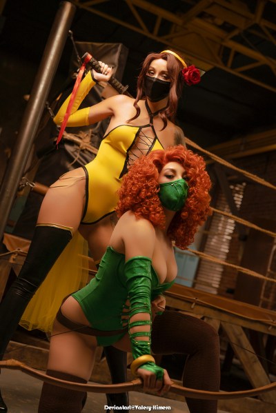 Mortal Kombat - Merida (Princess Merida of DunBroch) & Belle (Concept) Cosplay