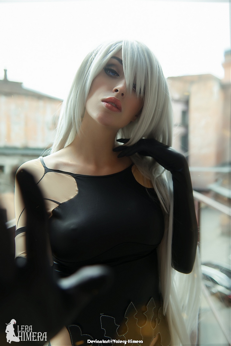 NieR AutomatA - A2 (YoRHa Type A No.2) Cosplay - soft focus shot NieR AutomatA - A2 (YoRHa Type A No.2) Cosplay - soft focus shot
