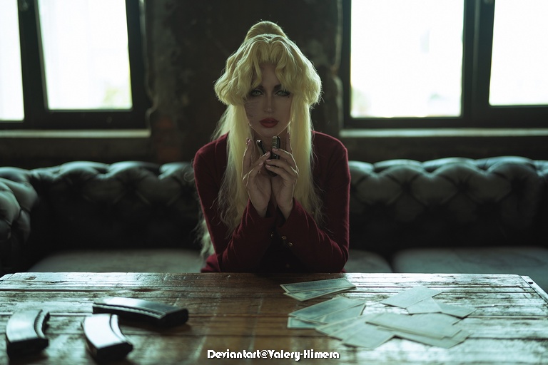Black Lagoon - Sofia Pavlovna Irinovskaya (Balalaika) Cosplay - soft focus shot Black Lagoon - Sofia Pavlovna Irinovskaya (Balalaika) Cosplay - soft focus shot