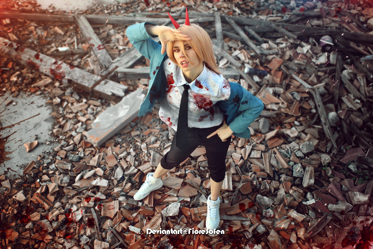 Chainsaw Man - Power (Blood Fiend) Cosplay - delicate portrait