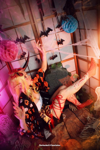Fate Grand Order - Ibaraki Doji (Banana Oni) (Halloween) Cosplay