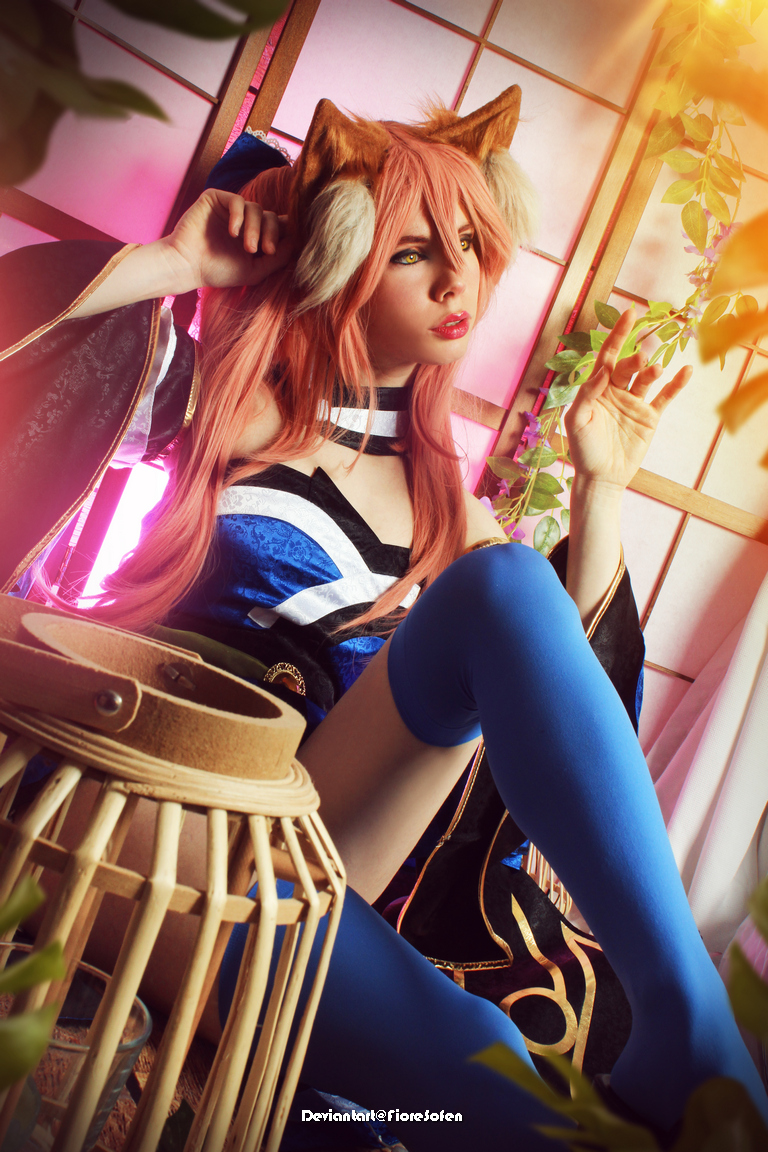 Fate Grand Order - Tamamo no Mae (Fox Priestess of Peerless Beauty) Cosplay - artistic framing Fate Grand Order - Tamamo no Mae (Fox Priestess of Peerless Beauty) Cosplay - artistic framing