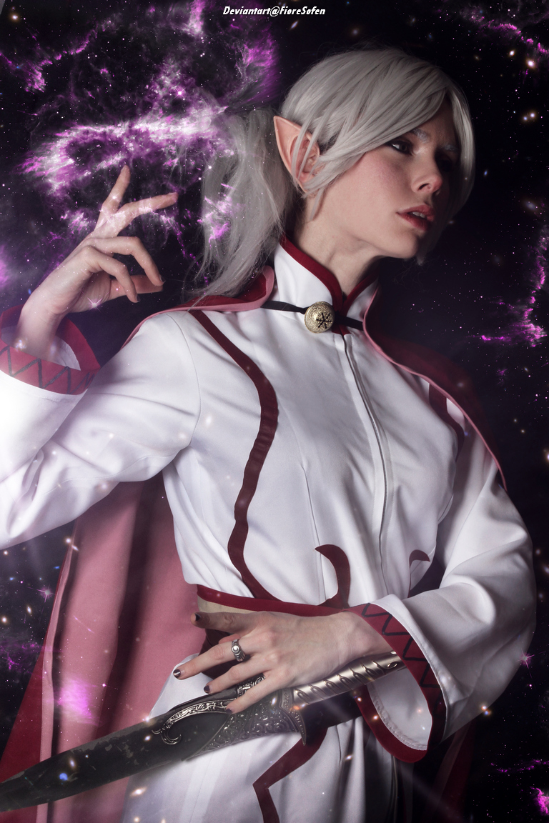 Forgotten Realms - Legends of Baldurs Gate - Delina Hallier (Chaos Mage) Cosplay full length photo