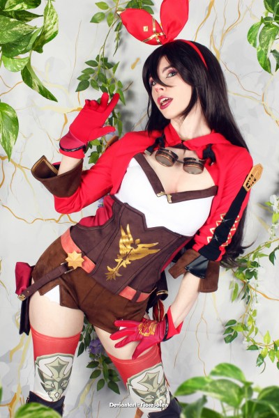 Genshin Impact - Amber (Gliding Champion) (5-Star Outrider) Cosplay