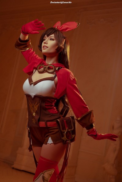 Genshin Impact - Amber (Gliding Champion) (5-Star Outrider) Cosplay