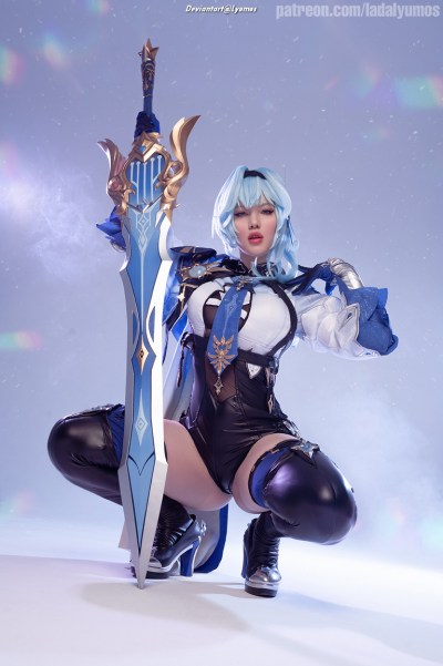 Genshin Impact - Eula Lawrence (Dance of the Shimmering Wave) (Wavecrest Waltz) Cosplay