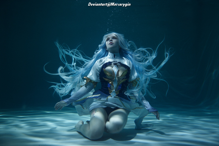 Genshin Impact - Focalor (Hydro Archon) Cosplay - delicate portrait