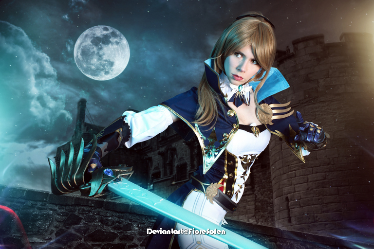 Genshin Impact - Jean Gunnhildr (Dandelion Knight) (Favonian Devotion) Cosplay - soft focus shot
