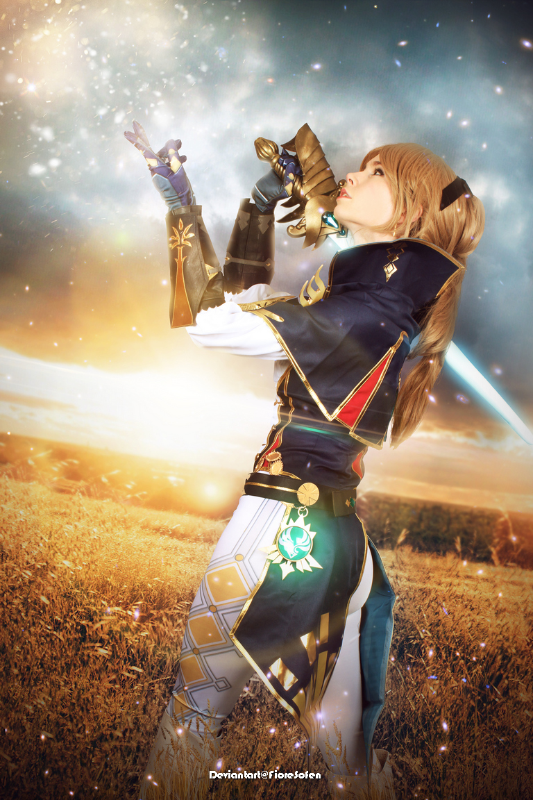 Genshin Impact - Jean Gunnhildr (Dandelion Knight) (Favonian Devotion) Cosplay - authentic view